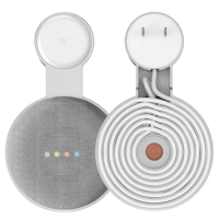 Outlet Wall Mount Stand For Google Home Mini (1st Gen) Google Nest Mini (2st Gen) Cord Management For Google Mini Speaker Holder