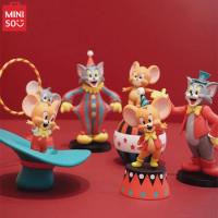 MINISO Tom and Jerry Circus Series Blind Box Desktop Decoration Ornaments Anime Collection Model Children's Toy Birthday Gift