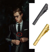 Tie Clip/Jepitan Dasi/Penjepit Dasi/Pin Tie Gold Silver Bezel Penjepit Dasi Pria Tie Clip