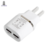 Colorful 5V 2A 2usb Dual Double USB Power AC Wall Charger Travel Adapter For iphone Samsung Smart phones tablet EU/US Plug 300 p