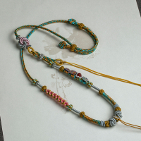 Kalung Lelaki dan Wanita Lanyard Aksesori Gantung Barang Berkualiti Tinggi Batu Giok Hetian Loket Te