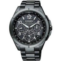 【CITIZEN 星辰】GPS定位對時藍寶石防水男腕錶-黑(CC9075-52F)