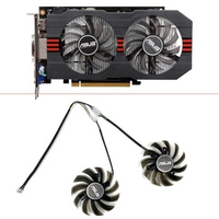 75MM FD7010H12S 4PIN 12V Video Card Fan For ASUS R7 260X GTX 1050Ti 660 760 750Ti Graphics Card Replacement Cooling Fan