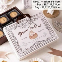 (5pcs) Kotak Mooncake isi 6| Sekat 6| K9607 dus Kue Bulan| Box| Packaging K9607