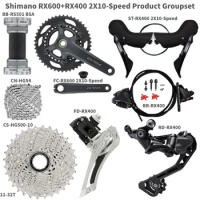 shimano GRX RX600 RX400 2X10 Speed Groupset Road Bike Groupset 165/170/172.5/175 46-30T Bicycle Group Set 2*10 speed