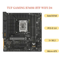 For ASUS TUF GAMING B760M BTF WIFI D4 Motherboard 128GB LGA 1700 DDR4 Micro-ATX Mainboard 100% Tested Fast Ship