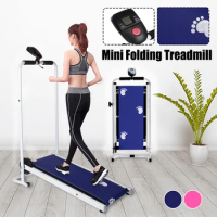 Foldable Treadmill LED Display Jog Space Walk Machine Aerobic Sport Fitness Equipment No Floor Space Easy To Move