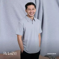 WOODCUTTER Kemeja Polo Pria Polos Lengan Pendek - Relaxed Polo Shortsleeve Mistic Grey L