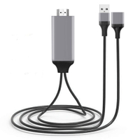 1m Cáp HDMI đa năng Điện thoại tới TV 1080P 3 trong 1 Micro USB/Type-C/Bộ chuyển đổi điện thoại RUIJ