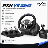 PXN V9 GEN 2 Steering Wheel Racing Simulator 16-Bit Magnetic Encoder RGB - Garansi Resmi