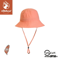 【Wildland 荒野 中性抗UV可收納漁夫帽《紅星塵》】W1072/防曬帽/休閒帽/漁夫帽