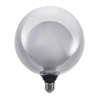 MOLNART Led燈泡 e27 100流明, 雙球燈泡 灰色/透明玻璃, 暖燭光