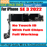 2022 SE 3 For iPhone SE 3 2022 Motherboard 128gb 64gb Clean iCloud Logic Main Board With Full Chips IOS System Support Update