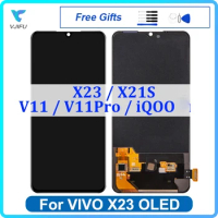 6.41" OLED LCD For VIVO X23 V1809A X21S V11 Pro IQOO Display Touch Screen Digitizer Assembly Replacement Phone Repair 100% Test