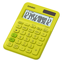CASIO 12位元甜美馬卡龍色系攜帶型計算機(MS-20UC-YG)芥末黃