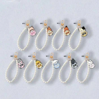 KPOP ZB1 ZEROBASEONE New Cartoon Keychains RICKY JIWOONG TAERAE MATTHEW Imitation Pearl Phone Chain 