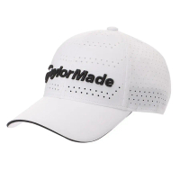 【TAYLORMADE】透氣滾邊高爾夫球帽-白