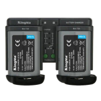 KingMa 2600mAh LP-E19 LP-E4N Battery (2-Pack) and Dual Charger Kit for Canon EOS 1Dx Mark II, 1Ds Mark III, 1D Mark IV Camera
