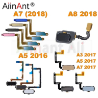AiinAnt Back Home Button ID Key Fingerprint Sensor Flex Cable For Samsung Galaxy A3 A5 A7 A8 A510 A520 A710 A750 2016 2017 2018