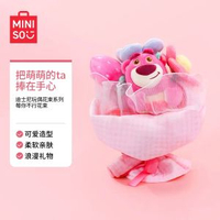 內地直送 - 【MINISO名创优品】送女友毕业礼物|维尼熊草莓熊毛绒玩偶|表白花束礼盒（平行进口）