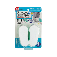 日本LEC-【激落君】日製鞋用去污海綿4入