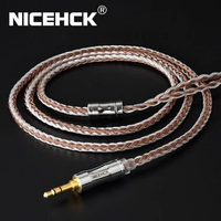 NiceHCK C16-5 16 Core Copper Silver Mixed Cable 3.5/2.5/4.4mm Plug MMCX/2Pin/QDC/NX7 Pin For LZ A7 ZSX C12 V90 NX7 MK3//BL-03