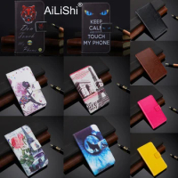 AiLiShi Case For BQ 6424L Magic O Doro 8080 Itel A25 TP-Link Neffos A5 Micromax Q357 Flip Leather Case Cover Phone Bag Card Slot