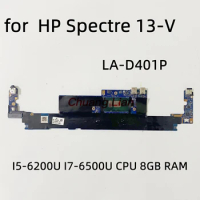 LA-D401P HP Spectre 13-V Laptop Motherboard With I5-6200U I7-6500U CPU 8GB RAM 860825-601 100%Full Tested