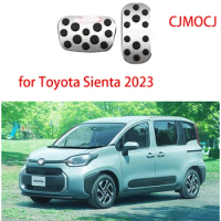 For Toyota Sienta 2023 Car Foot Pedals Cover Gas Accelerator Brake Stainless Steel No Drilling Pedal Accessories