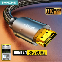 SAMZHE 8K HDMI Cable 48Gbs 2.1 Ultra High Speed Certified for PS5 TV Box USB HUB 8K@60Hz HDMI2.1 48Gbps eARC Dolby Vision HDMI