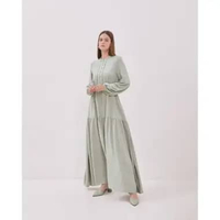 VALINO LADIES Gamis Hijau Sage Wanita - D-DCEK06-G5 10