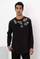 PRIVÉLEGED Danish Embellished Kurta - Tencel Cotton