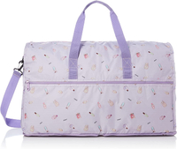 HAPITAS 薰衣草色巴黎香水 旅行袋 行李袋 摺疊收納旅行袋 插拉桿旅行袋 H0004-374 (大)