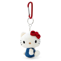 小禮堂 Sanrio 三麗鷗 Hello Kitty 絨毛玩偶登山扣鑰匙圈 (側坐款)