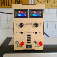 DIY box power supply custom desain mdf 3mm Laser cutting