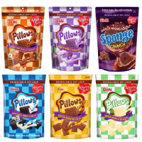 COMBO 5 Gói Pillows Oishi Snack nhân Socola, Cookies và Kem Vani, Socola vị Hazelnut, Khoai Môn, Sữa