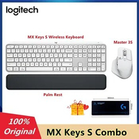 Original Logitech MX Keys S Combo Wireless Keyboard and Master 3S Mouse Performance Bluetooth Logi Bolt for Business