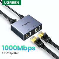Bộ Chia RJ45, UGREEN, Tốc Độ 1000Mbps, Bộ Chuyển Đổi Ethernet 1 Sang 2, Đầu Nối Lan, Khớp Nối Công T