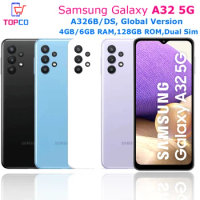 Samsung Galaxy A32 5G A326B/DS Original Ulocked mobile phone Octa Core 6.5" 48MP 13MP 4GB/6GB RAM 128GB ROM Dual Sim Quad Camera