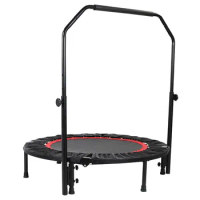 Foldable Mini Fitness with Adjustable Foam Handle 40"/48" Indoor/Outdoor Mini Adults Workout Gymnastics Trampoline