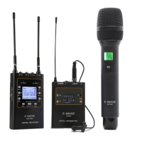 E-IMAGE MTR-S5 True Diversity UHF dual channels Wireless microphone system for dslr camera video camera
