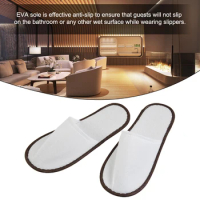 10Pairs Disposable Slippers Hotel Travel Slipper Party Home Guest Men Women Unisex Closed Toe Anti-slip Slipper