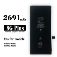 NEW High Quality Replacement Battery For APPLE IPhone 8 PLUS 8G PLUS 8+ A1864 A1899 A1897 A1898 Mobile Phone Batteries