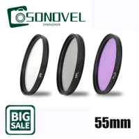 55mm UV CPL FLD Lens Filter Kit for Nikon D5600 D5500 D5300 D5200 D5100 D3200 D3400 D3300 D3100 D750 With AF-P DX 18-55mm Lens