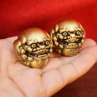 Pixiu bronze health ball, hand ball toy, massage ball, fitness ball, health care, stress relief, han