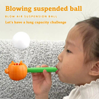 Children's Floating Ball Toy Lung Capacity Training Inflatable Trainer Cartoon Basketball Carrot Foa