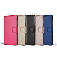 MI 紅米 Note 7 側掀式磁扣蠶絲紋皮套 5色