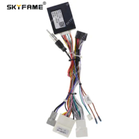SKYFAME Car 16pin Wiring Harness Adapter Canbus Box Decoder For Mazda 3 Axela 2020 Android Radio Power Cable MZ15.21