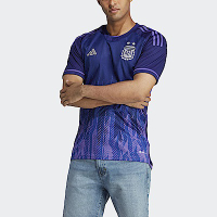 Adidas AFA A JSY D [HF2159] 男 足球 短袖上衣 球衣 阿根廷國家隊客場 國際版 世足賽 藍紫