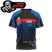 Untuk BMW Motorrad GS ADVENTURE F850 R1200 R1250 T-shirt Biru Motosikal Motocross Motos Menunggang C